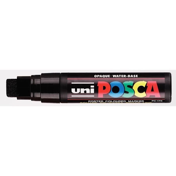 POSCA extra stor rektangulär markör Vit och svart