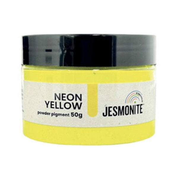 Jesmonite Pigment i Pulver Fluorescent 50g Gul Fluo Gul