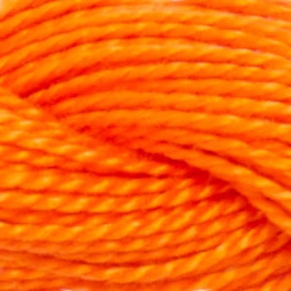Fil DMC Coton Perlé Liten N8 Färg 947 Orange