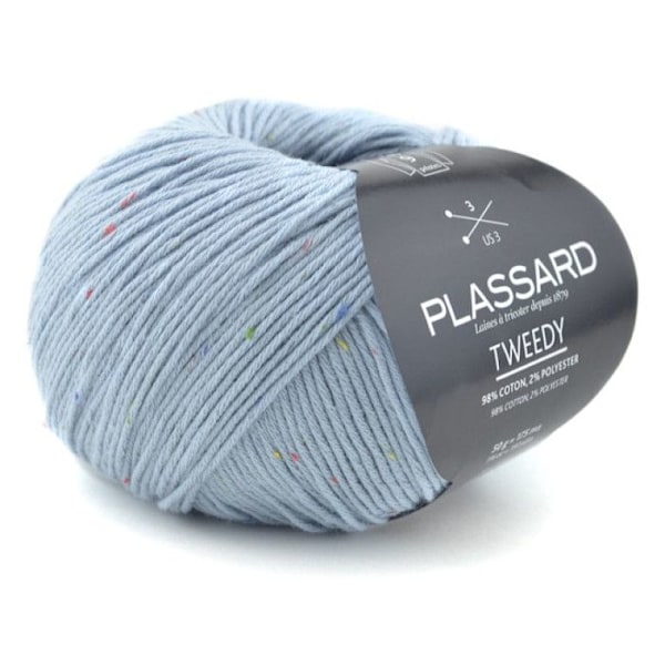 Fil coton pour layette Tweedy 20 Blå Blå