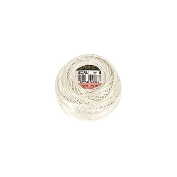 DMC - Fil DMC Coton Perlé Medium N5 Pel. 10g Col. Ecru Ecru