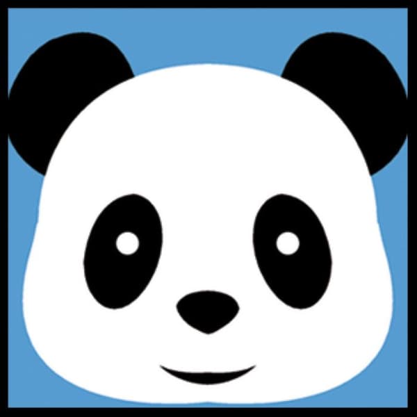 Kit kanvas sudan barn Panda
