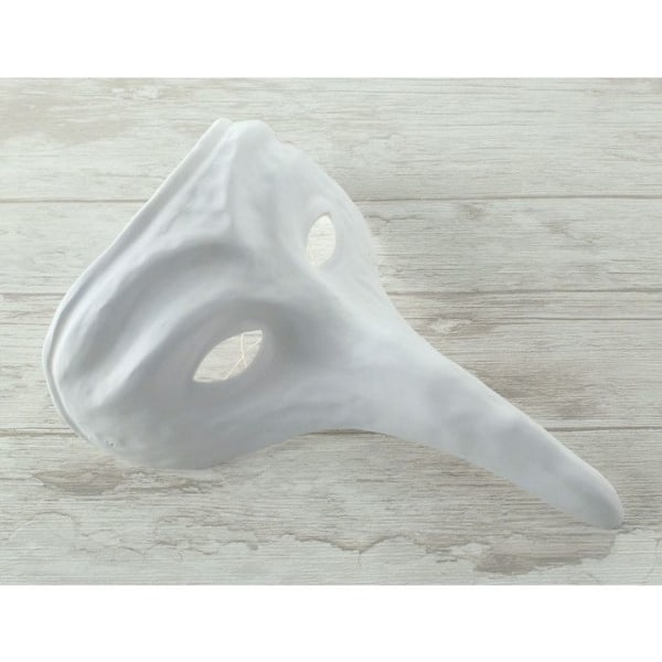 Venetian Mask - DTM - 26 cm - Vit - Vuxen - Blandad Vit