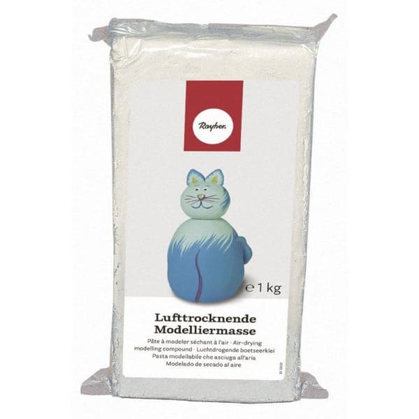 Lufttorkande modellera, 1kg, vit Vit