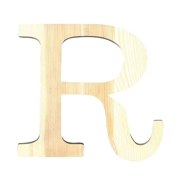 Brev R - 11,5 CM - TRÄ