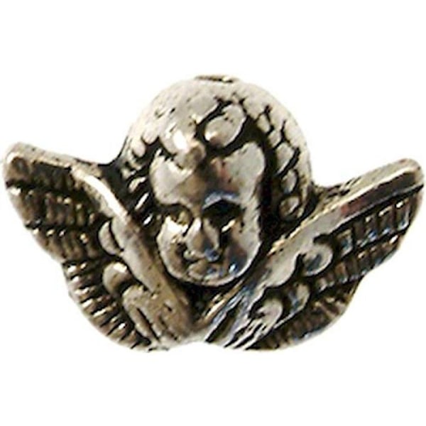 Perl metall ängel 20x13 mm Silver (10 stycken) Silver