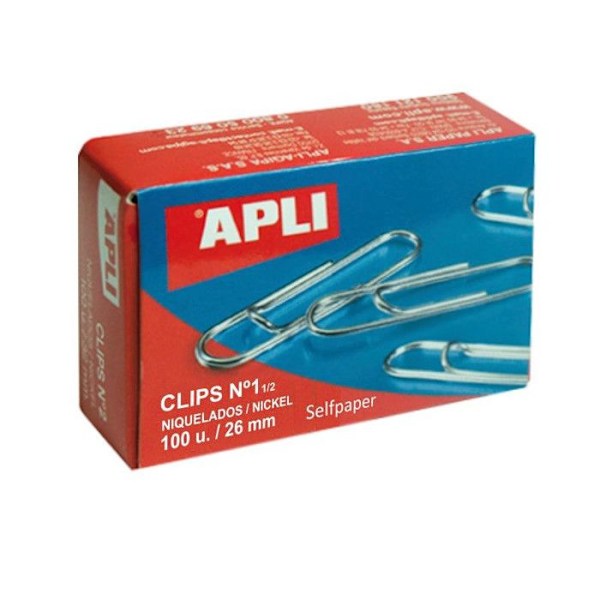 Trombones - APLI - 100 stycken - Nicklad stål - 26 mm - Metallisk Metallisk