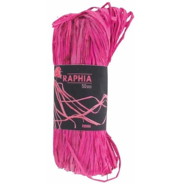 CTOP Naturlig Raffia Ball 50 g Fuchsia fuchsia