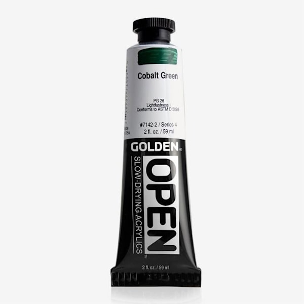 Akvarellfärg - Golden - Öppen - 60ml - Kobaltgrön - Blandad Koboltgrön