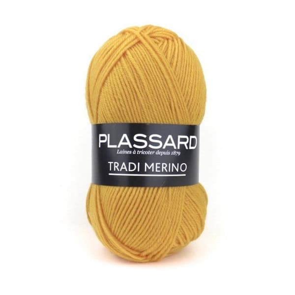 Plassard - Tradi-Merino Garn Pull Plassard 43 Senapsgul 43 Senapsgul