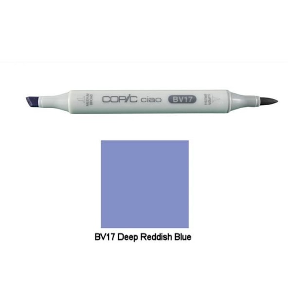 Marker - Copic - Ciao - Dubbelspets - Opaque - Oföränderlig - Blandad Djupt rödblå