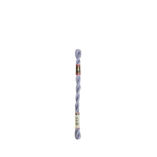 Fil DMC Coton Perlé Small N8 Col. 318 Färg nummer 318