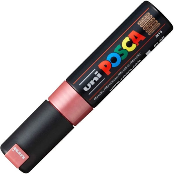 POSCA Marker Stor Mejselspets Röd Metall - Vattenbaserad färg Metallrött