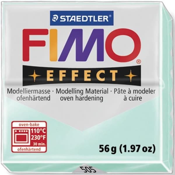STAEDTLER Fimo Effekt bakning modellering lerblock 56 g mint mintgrön