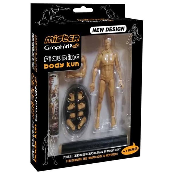 Mister GRAPH'IT 2.0 Ledfigur för ritning + 1 grafitmarkör