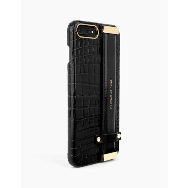 IDeal of Sweden Neo Noir Croco Strap Handle Statement Case för iPhone 6/6S/7/8 Plus Svart