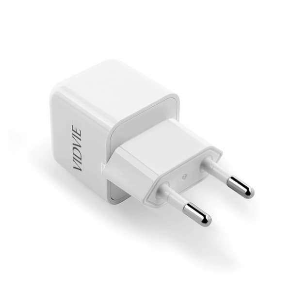 Mini Väggladdare USB-C PD 20W till iPhone - Samsung Vit