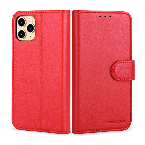 iPhone 12 / 12 Pro Mobilfodral | Premium Wallet Case Red