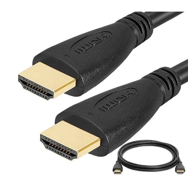 HDMI kabel 1.8m - Se videor med UHD 4K - HDMI 2.0 Svart