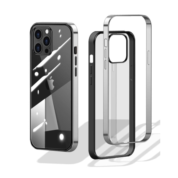 Phonet iPhone 13 Pro Max Mobilskal Transparent - Silver Ram