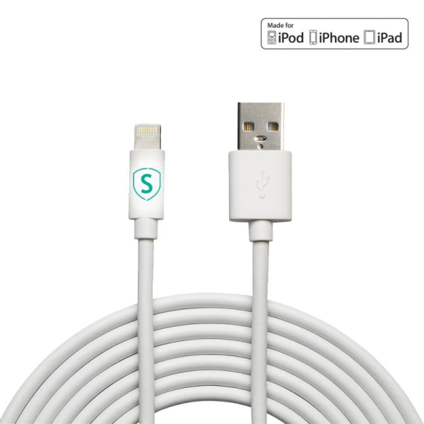 SiGN Lightning-kabel till iPhone / iPad, 2.4A, MFi-certifierad -