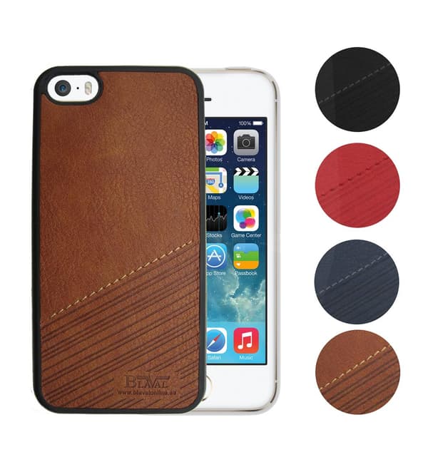 2ST Mobilskal iPhone 5 / 5S / SE | Business Case Premium Mörkblå