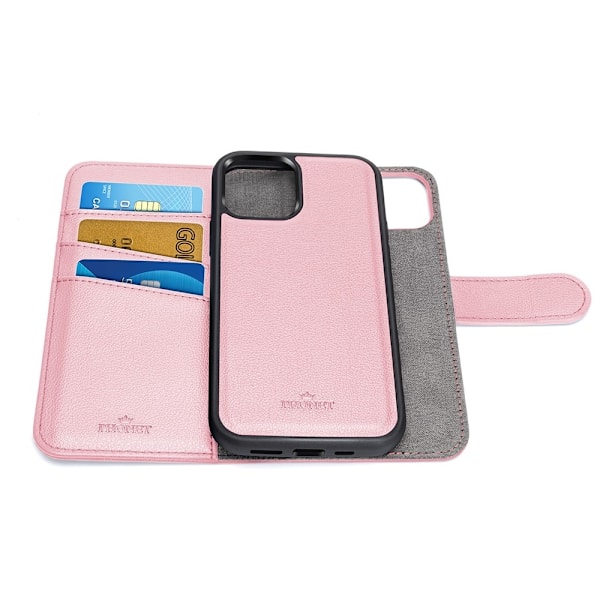 Phonet Plånbok Fodral med magnet Skal för iPhone 11 / XR Rosa