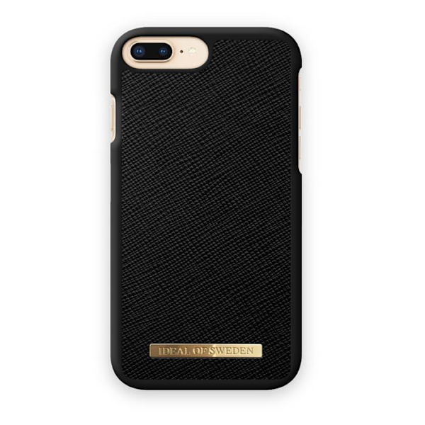 iPhone 6/6s/7/8 Plus Saffiano Case | iDeal of Sweden Mobilskal Svart