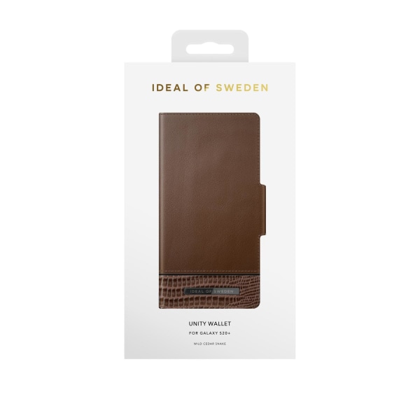 IDEAL OF SWEDEN Unity Wallet i Wild Cedar Snake Galaxy S20 Plus Brun