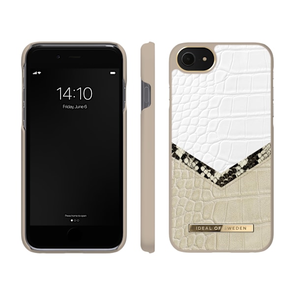 IDeal of Sweden Atelier Case iPhone 8/7/6/6S Plus Dusty Cream Python multifärg