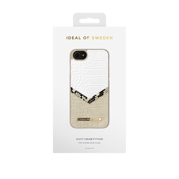 IDeal of Sweden Atelier Case iPhone 8/7/6/6S Plus Dusty Cream Python multifärg