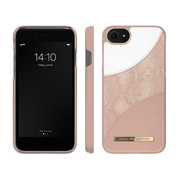 IDeal of Sweden Atelier Case iPhone SE/8/7/6/6S - Blush Pink Snake Rosa