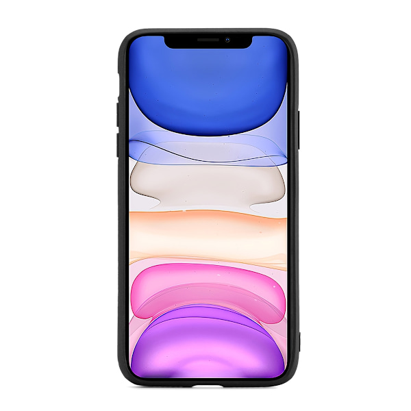 iPhone 11 / XR Plånboksfodral Magnet med Skal Svart