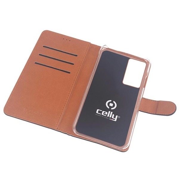 Galaxy S21+ Mobilfodral | Celly Wallet Case | Svart