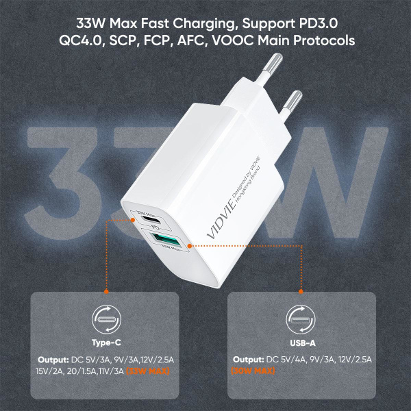 Komplett laddare -Adapter 2x & Lightning/USB-A kabel 1m Vit