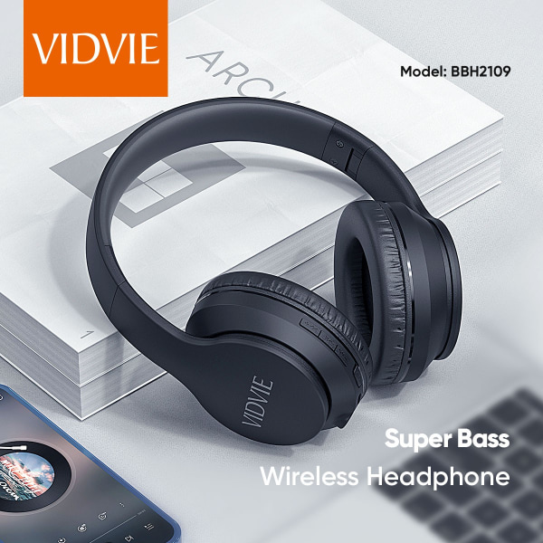 Headphone Type C  VIDVIE Super Bass Wireless Svart