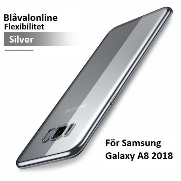 3 st Skal Samsung Galaxy A8 (2018) | Flex Case silver Rosa