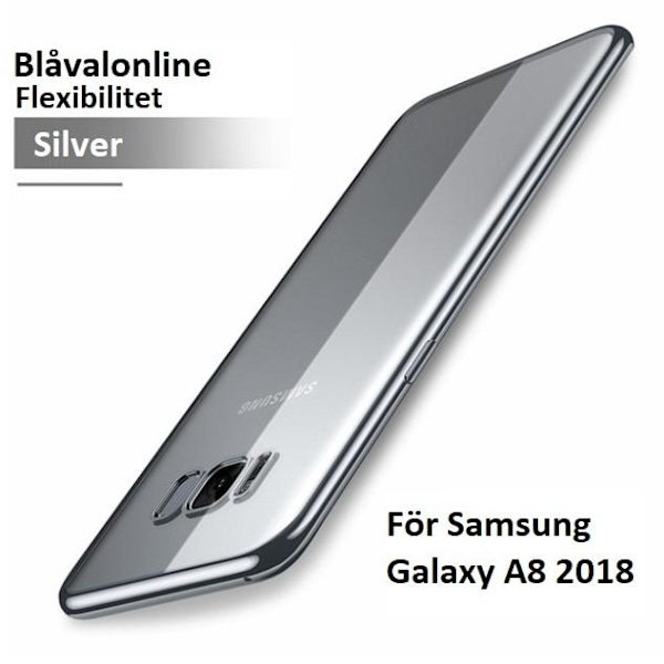 3 st Skal Samsung Galaxy A8 (2018) | Flex Case silver Rosa