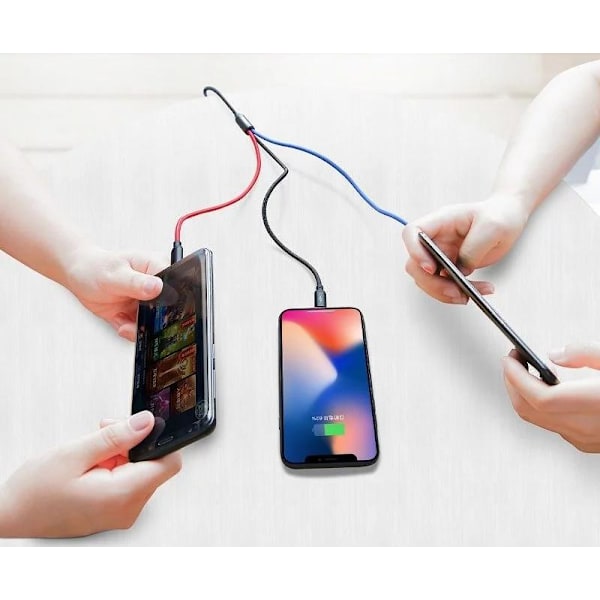 Cable Baseus Rapid USB Cable 3in1 Type C / Lightning / Micro 3A Svart