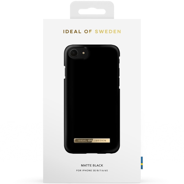 iDeal Fashion Skal till iPhone SE2/8/7/6S/6 - Matt Svart Svart