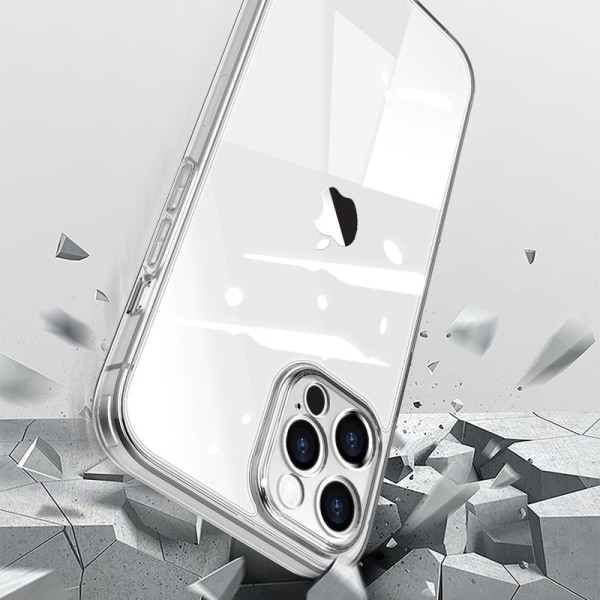 Skal iPhone 12 Pro Max |Phonet Transparent Härdat Glas Mobilskal