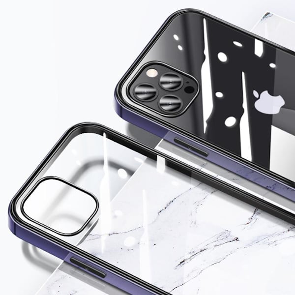 Phonet iPhone 13 Mini Mobilskal Transparent - Blå Ram