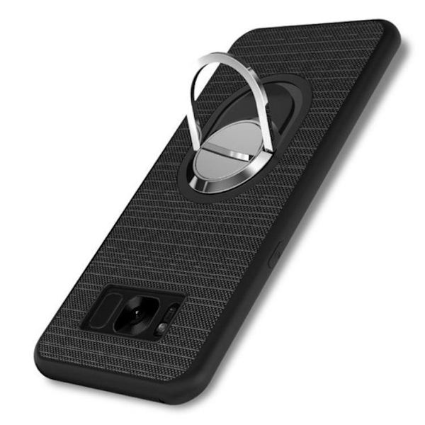 2-st Skal Samsung Galaxy S8 Ringhållare Svart Svart