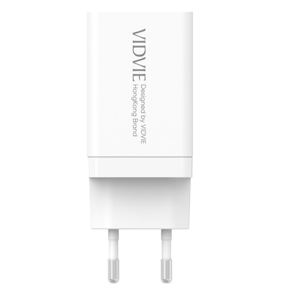 SuperFast Laddare GaN 67W 3X(1x USB A - 2x USB C) iPhone 15serie Vit