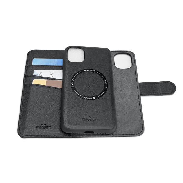 Phonet Magnet Fodral med Magsafe Skal för iPhone 12 / 12 Pro Black  iPhone 12 / 12 Pro