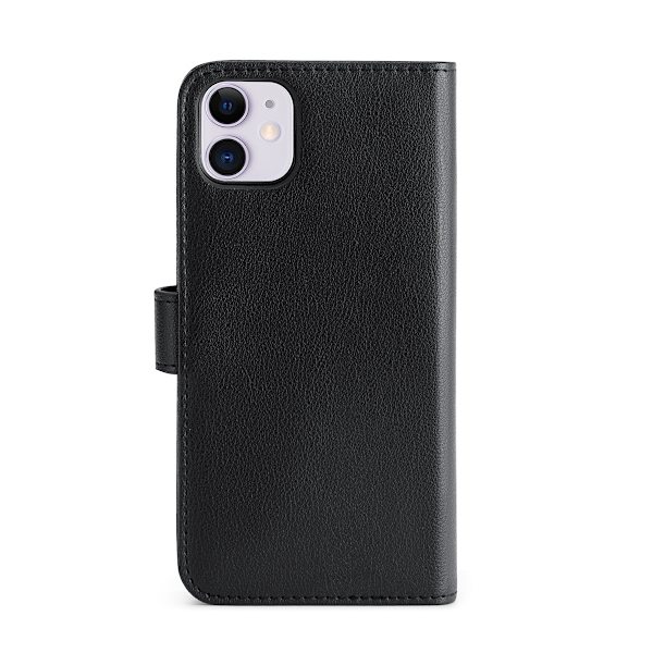 iPhone 11 / XR Plånboksfodral Magnet med Skal Svart