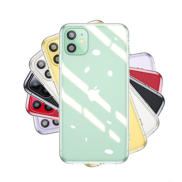 Skal iPhone 11 / XR Phonet Transparent Härdat Glas Mobilskal