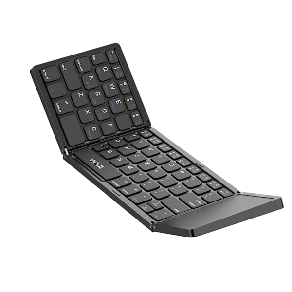 Portabelt Trådlöst Vikbart Tangentbord - Keyboard Svart