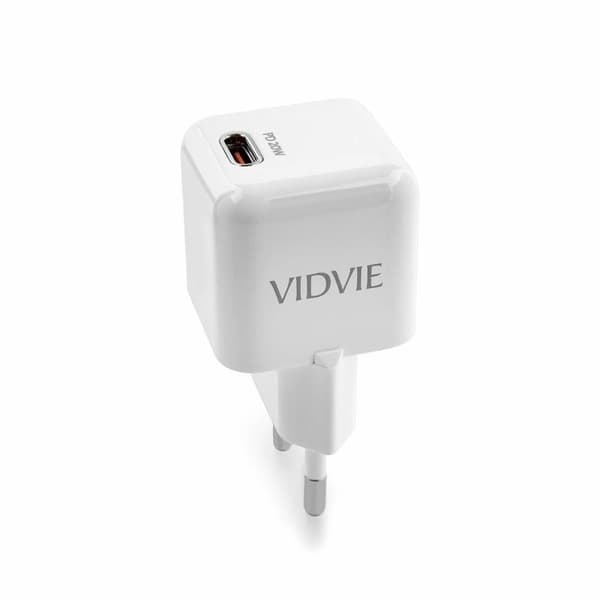 Mini Väggladdare USB-C PD 20W till iPhone - Samsung Vit