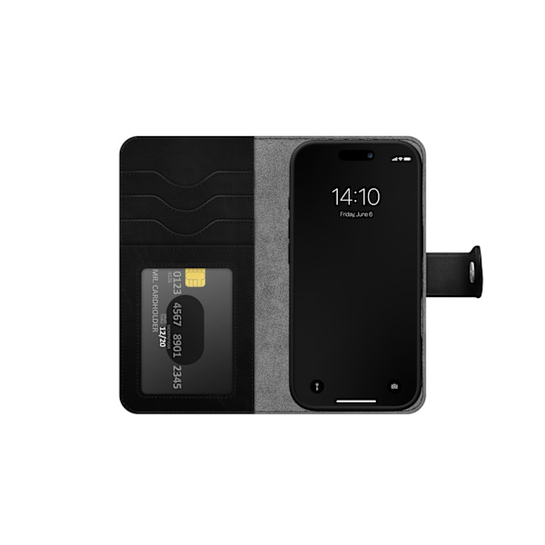IDEAL OF SWEDEN Magnet Wallet+  iPhone 16 Plus Svart